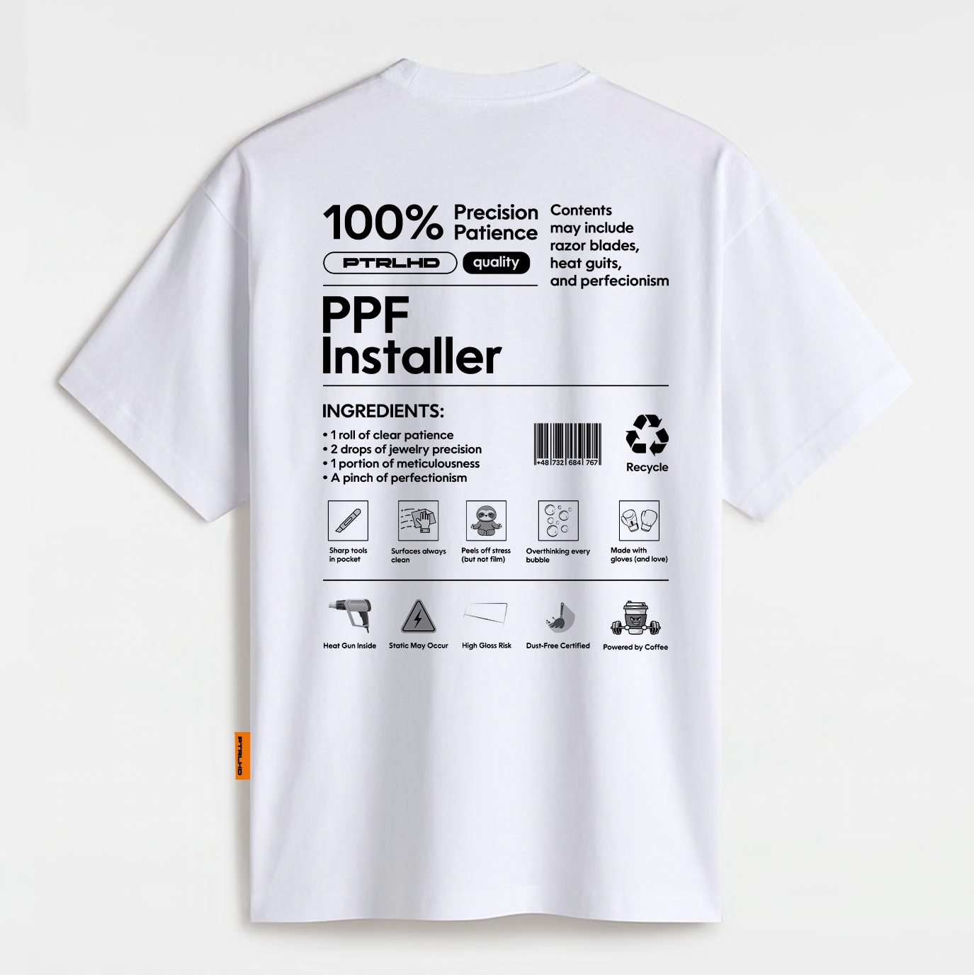 T-shirt PPF Installer