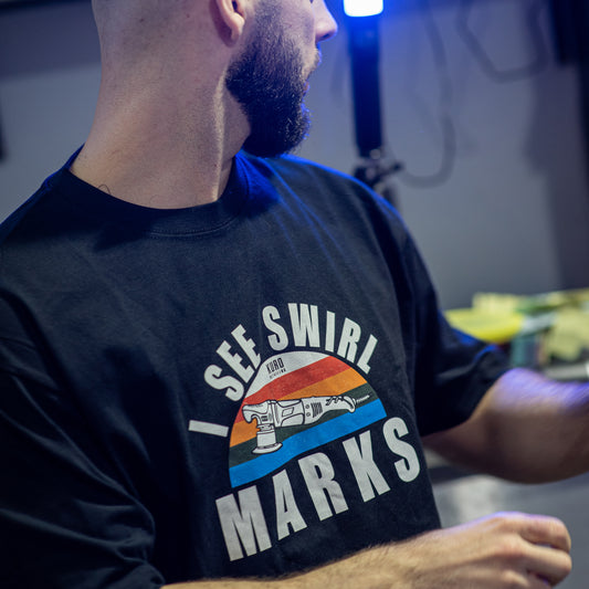 T-shirt KURO I See Swirl Marks